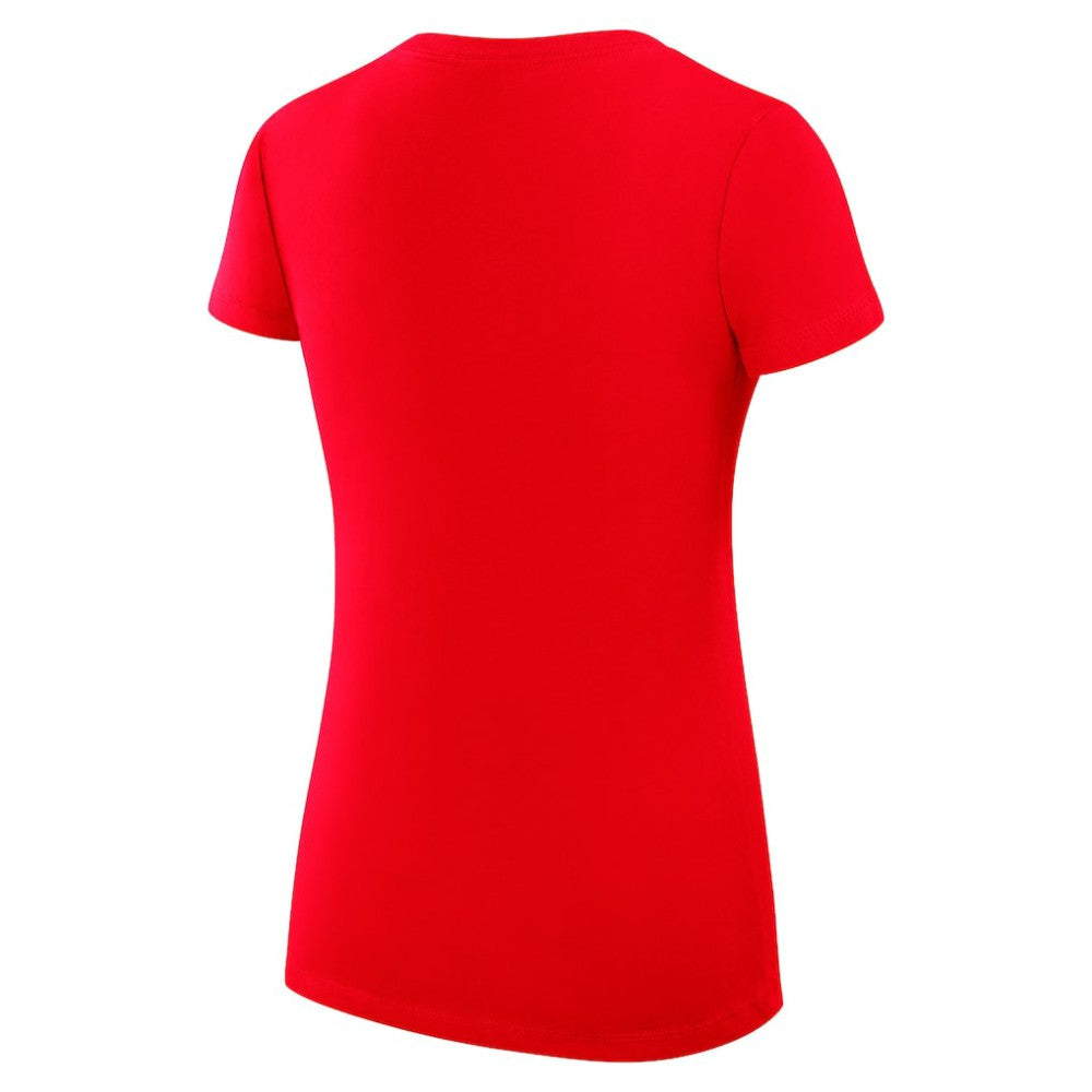 St. Louis Cardinals G-III 4Her by Carl Banks Women's Super-Slim Fit Lightweight Heart V-Neck T-Shirt - Red T-shirts