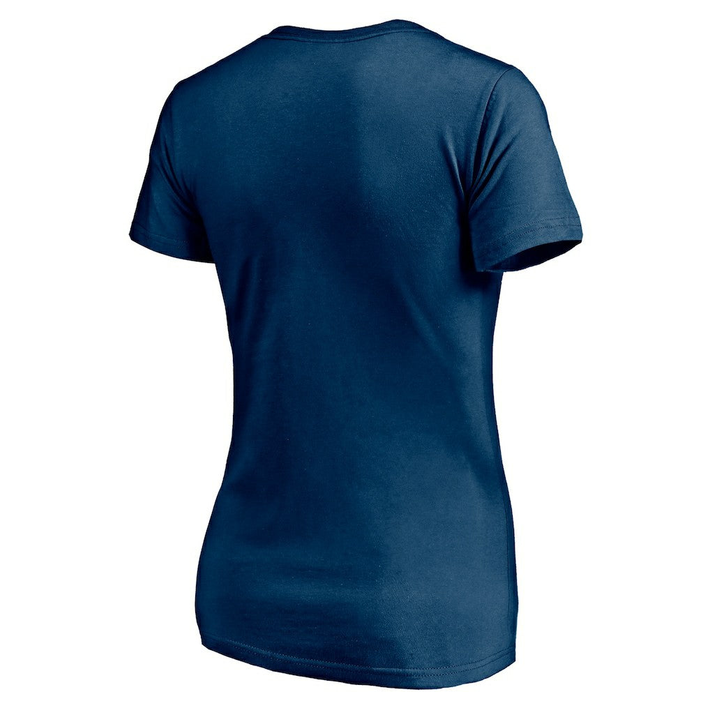 Chicago Bears Women's Depth Chart V-Neck T-Shirt - Navy T-shirts