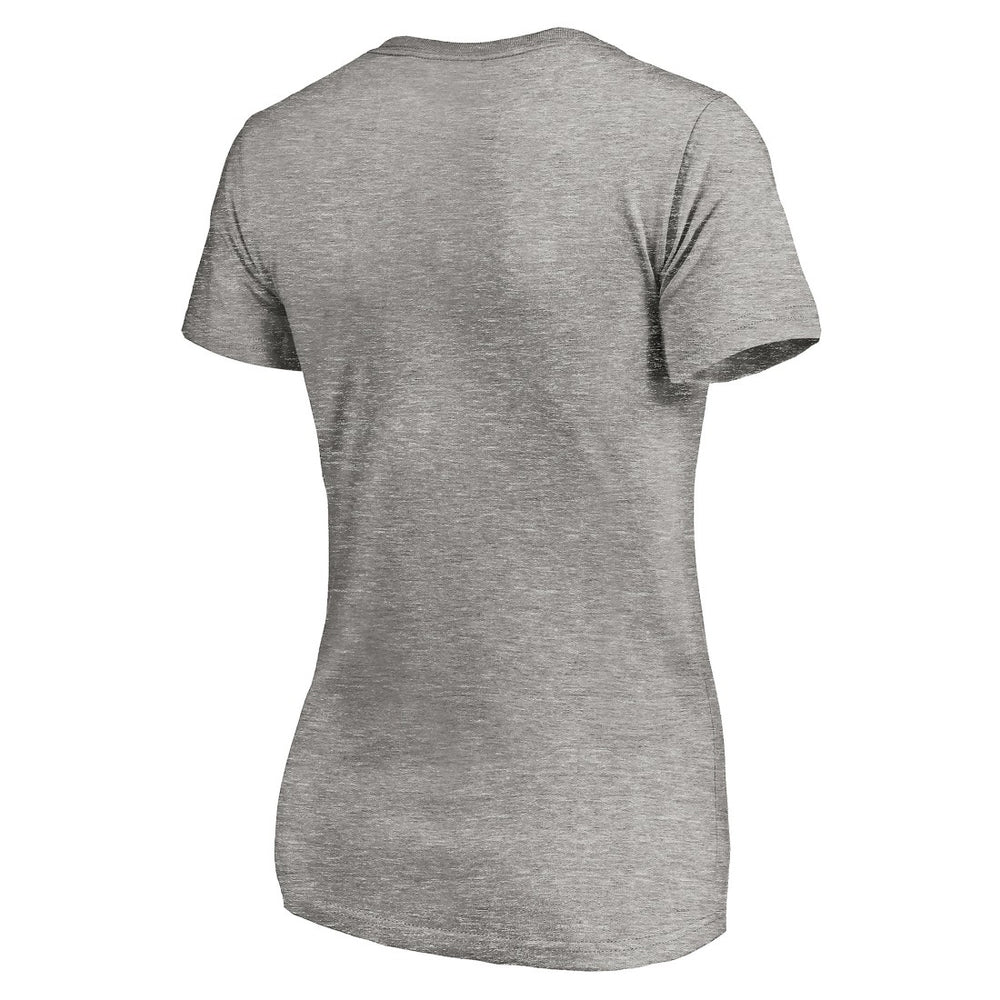 Detroit Lions Women's Depth Chart V-Neck T-Shirt - Gray T-shirts