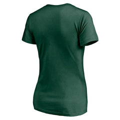 Green Bay Packers Women's Depth Chart V-Neck T-Shirt - Green T-shirts