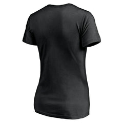 Las Vegas Raiders Women's Depth Chart V-Neck T-Shirt - Black T-shirts