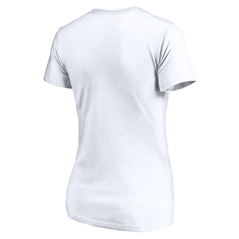 Los Angeles Chargers Women's Depth Chart V-Neck T-Shirt - White T-shirts