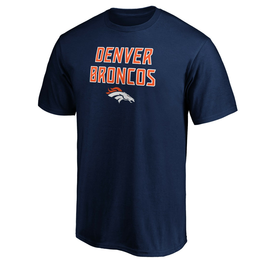 Denver Broncos Game Day Stack T-Shirt - Navy T-shirts