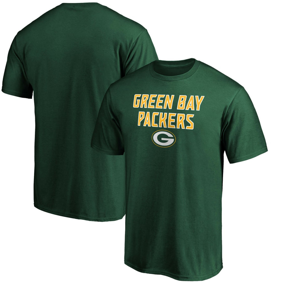 Green Bay Packers Game Day Stack T-Shirt - Green T-shirts