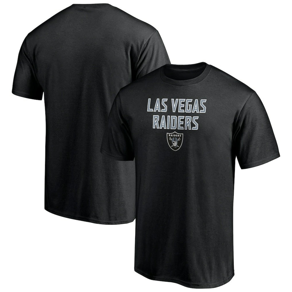 Las Vegas Raiders Game Day Stack T-Shirt - Black T-shirts