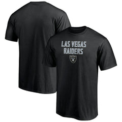 Las Vegas Raiders Game Day Stack T-Shirt - Black T-shirts