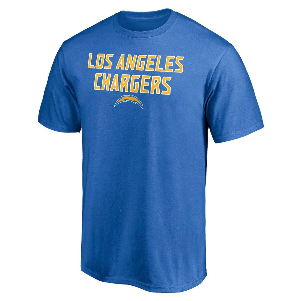 Los Angeles Chargers Game Day Stack T-Shirt - Powder Blue T-shirts