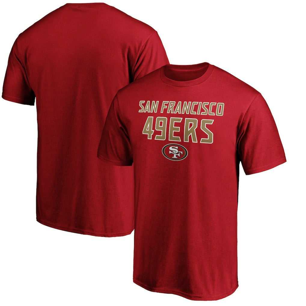 San Francisco 49ers Game Day Stack T-Shirt - Scarlet T-shirts