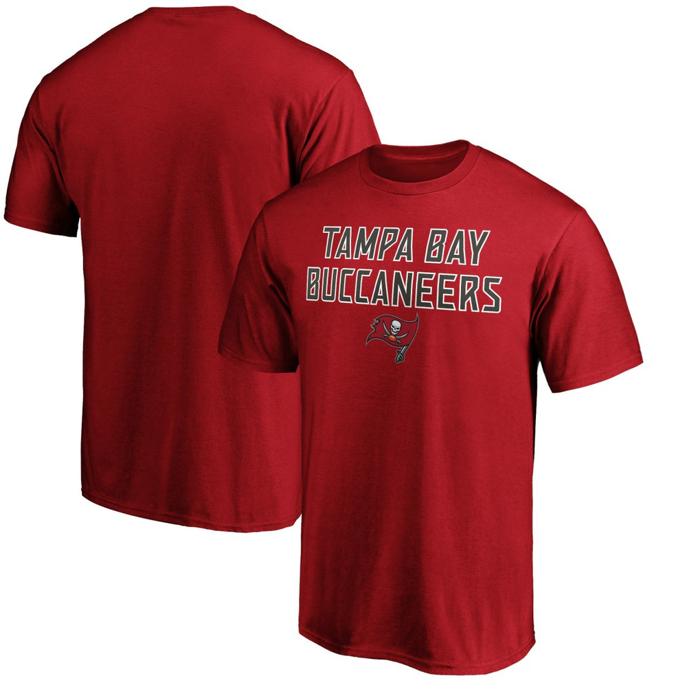 Tampa Bay Buccaneers Game Day Stack T-Shirt - Red T-shirts