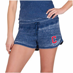 Cleveland Guardians Concepts Sport Women's Resurgence Waffle Knit Shorts - Navy Shorts