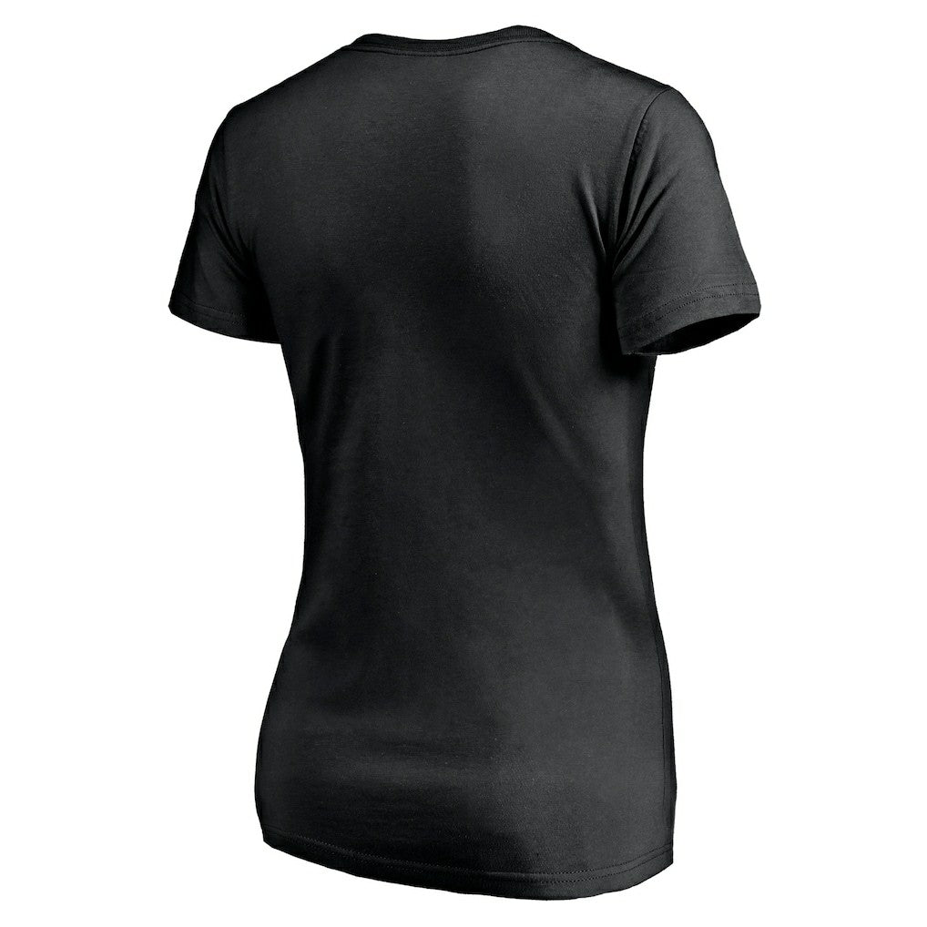 Atlanta Falcons Women's Mascot In Bounds V-Neck T-Shirt - Black T-shirts