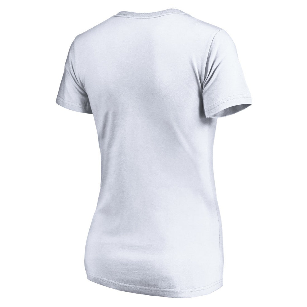 Detroit Lions Women's Mascot In Bounds V-Neck T-Shirt - White T-shirts