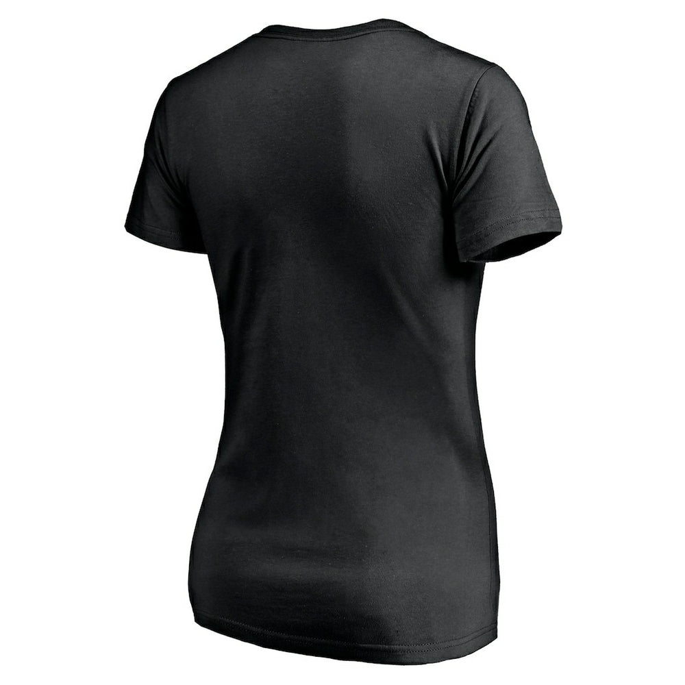 Philadelphia Eagles Women's Mascot In Bounds V-Neck T-Shirt - Black T-shirts