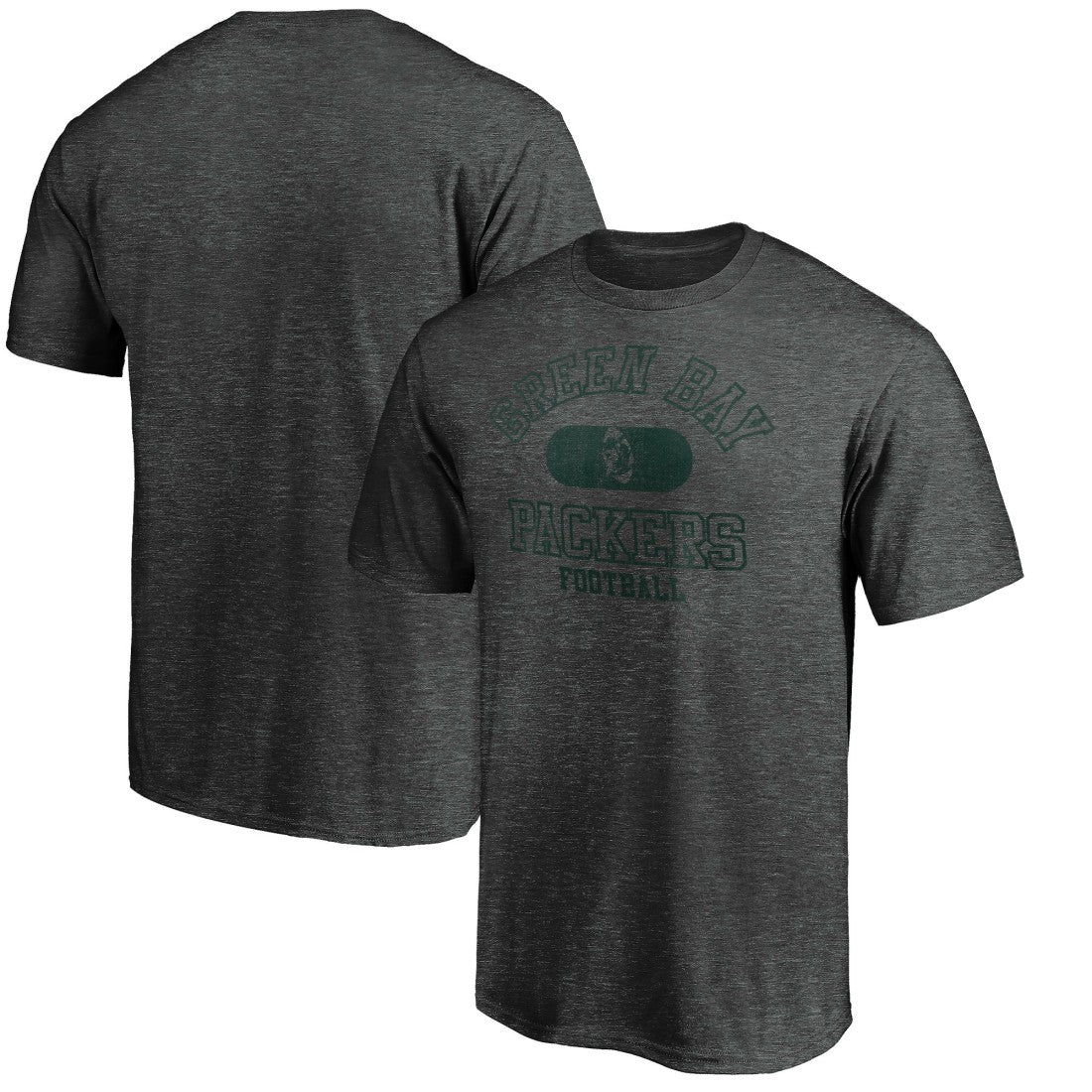 Green Bay Packers Varsity Issued Throwback T-Shirt - Heather Charcoal T-shirts