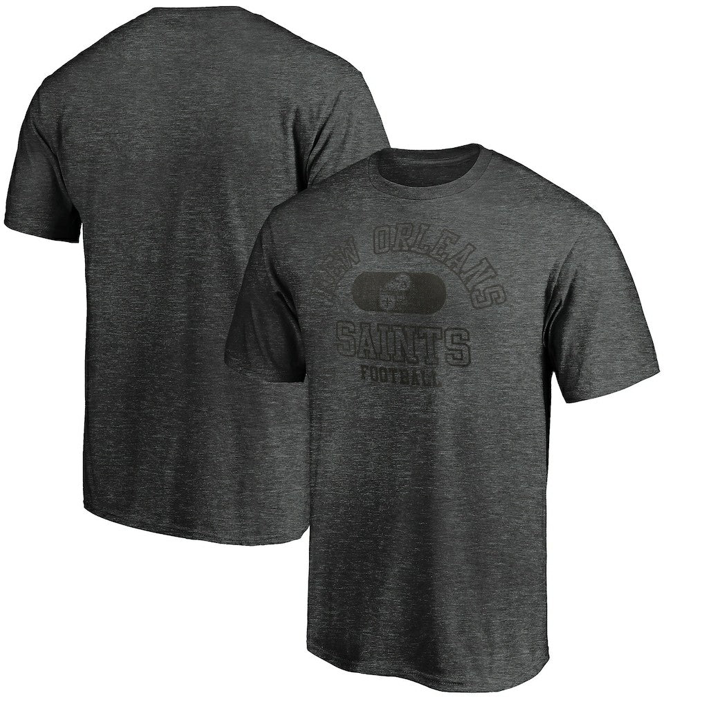 New Orleans Saints Varsity Issued Throwback T-Shirt - Heather Charcoal T-shirts