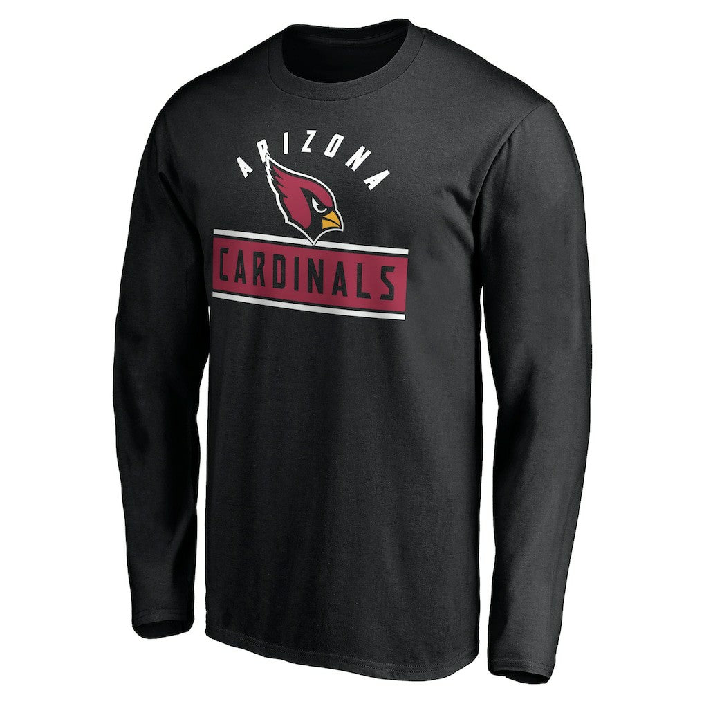 Arizona Cardinals Team Arch Knockout Long Sleeve T-Shirt - Black T-shirts