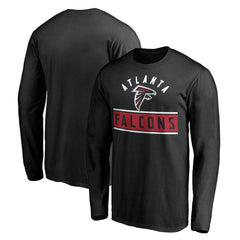 Atlanta Falcons Team Arch Knockout Long Sleeve T-Shirt - Black T-shirts