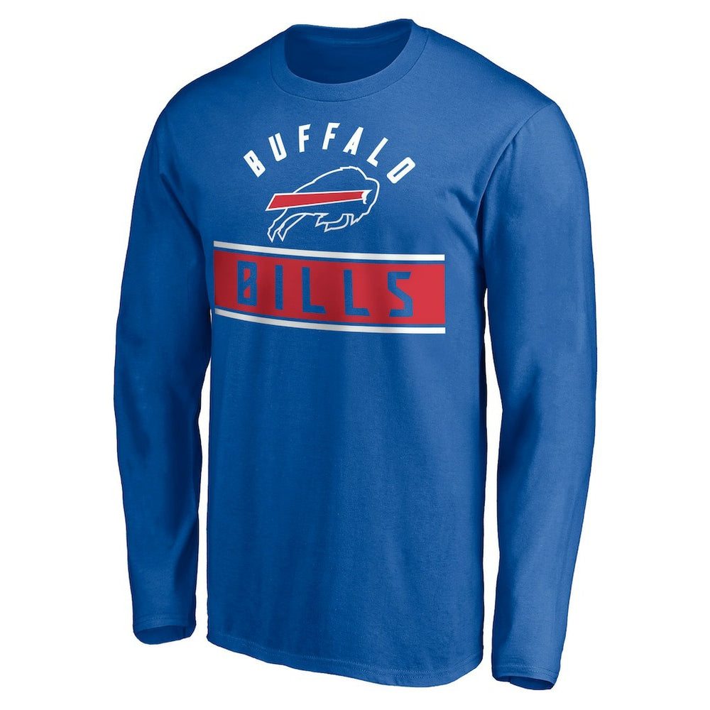 Buffalo Bills Team Arch Knockout Long Sleeve T-Shirt - Royal T-shirts