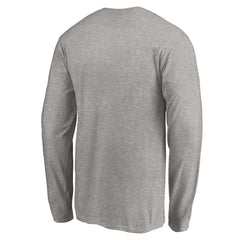 Detroit Lions Team Arch Knockout Long Sleeve T-Shirt - Heather Gray T-shirts