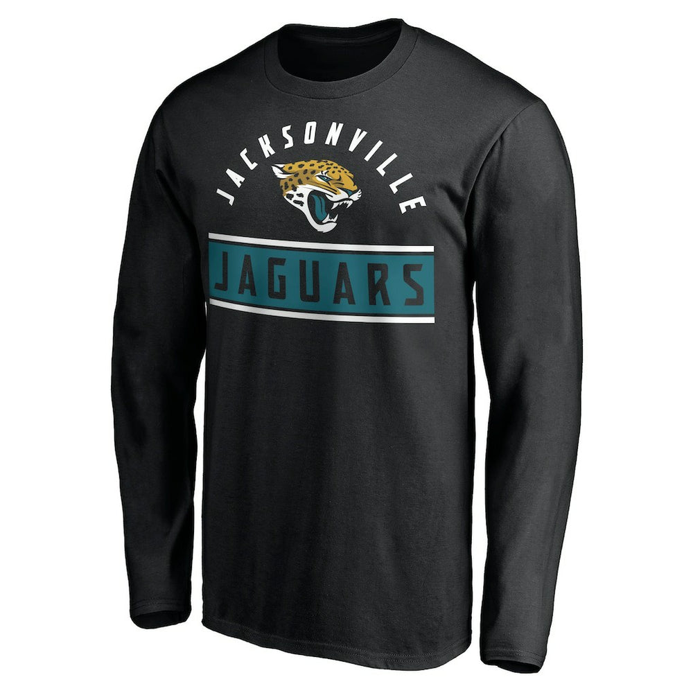 Jacksonville Jaguars Team Arch Knockout Long Sleeve T-Shirt - Black T-shirts
