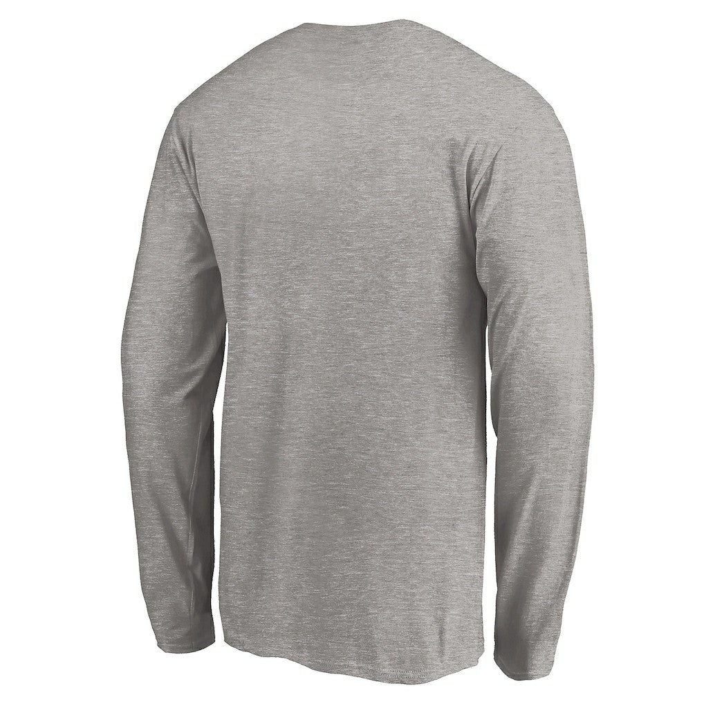 Los Angeles Chargers Team Arch Knockout Long Sleeve T-Shirt - Heather Gray T-shirts
