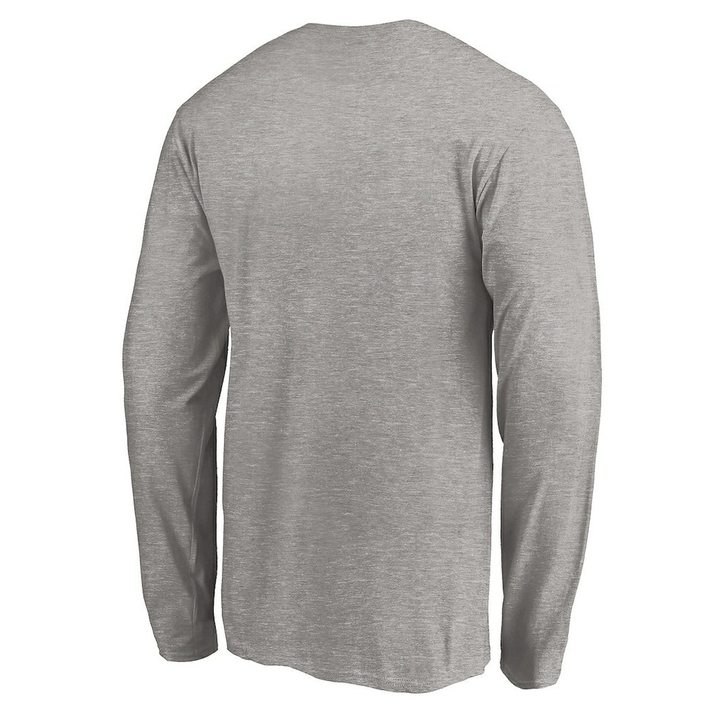 Miami Dolphins Team Arch Knockout Long Sleeve T-Shirt - Heather Gray T-shirts
