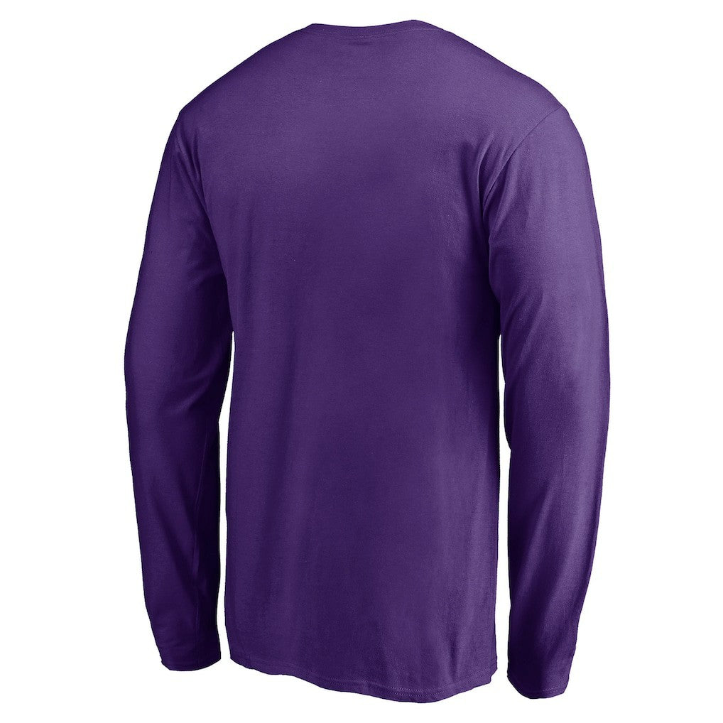 Minnesota Vikings Team Arch Knockout Long Sleeve T-Shirt - Purple T-shirts