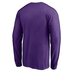 Minnesota Vikings Team Arch Knockout Long Sleeve T-Shirt - Purple T-shirts