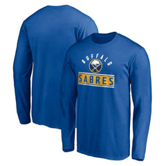 Buffalo Sabres Team Arch Knockout Long Sleeve T-Shirt - Royal | US 200274449