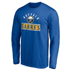 Buffalo Sabres Team Arch Knockout Long Sleeve T-Shirt - Royal | US 200274449