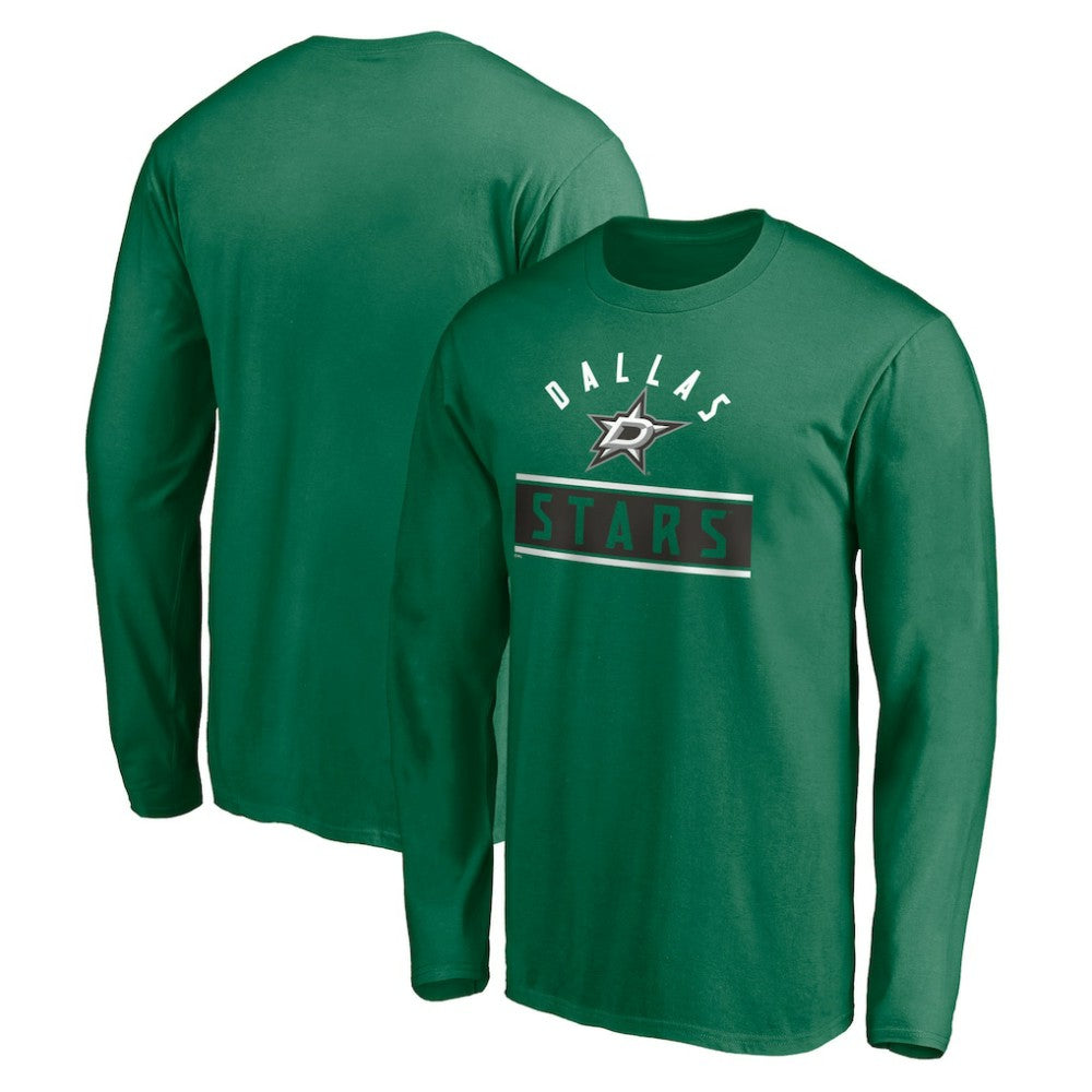 Dallas Stars Team Arch Knockout Long Sleeve T-Shirt - Kelly Green | US 200274455