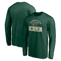 Minnesota Wild Team Arch Knockout Long Sleeve T-Shirt - Green | US 200274459