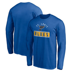 St. Louis Blues Team Arch Knockout Long Sleeve T-Shirt - Blue | US 200274467
