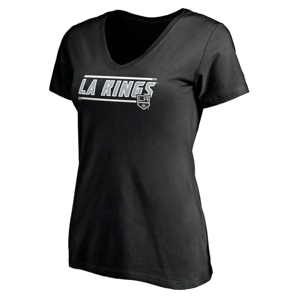 Los Angeles Kings Women's Mascot In Bounds V-Neck T-Shirt - Black | US 200274541