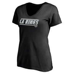 Los Angeles Kings Women's Mascot In Bounds V-Neck T-Shirt - Black | US 200274541