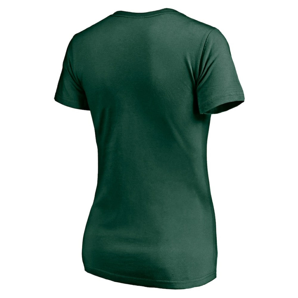 Minnesota Wild Women's Mascot In Bounds V-Neck T-Shirt - Green | US 200274542