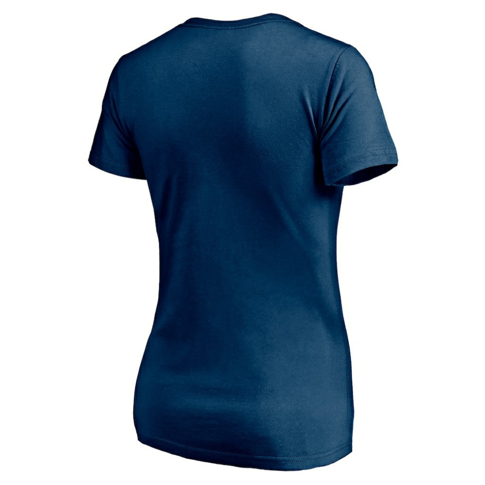 Seattle Kraken Women's Mascot In Bounds V-Neck T-Shirt - Deep Sea Blue | US 200274551