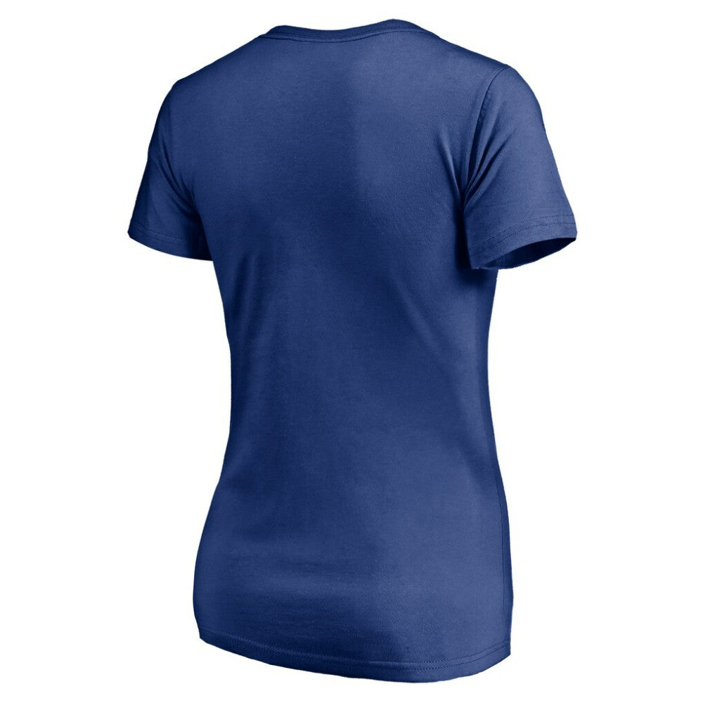 Vancouver Canucks Women's Mascot In Bounds V-Neck T-Shirt - Blue | US 200274555