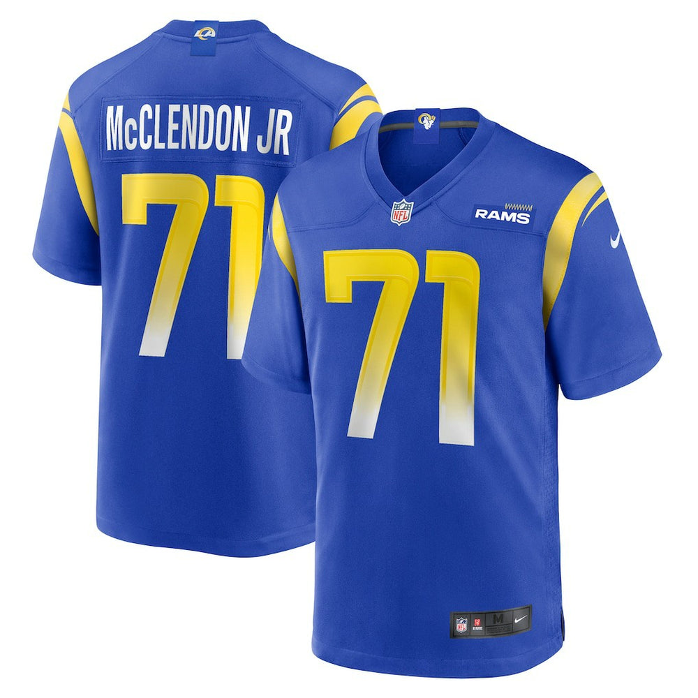 Warren McClendon Jr. Los Angeles Rams Team Game Jersey - Royal Jerseys