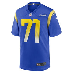 Warren McClendon Jr. Los Angeles Rams Team Game Jersey - Royal Jerseys