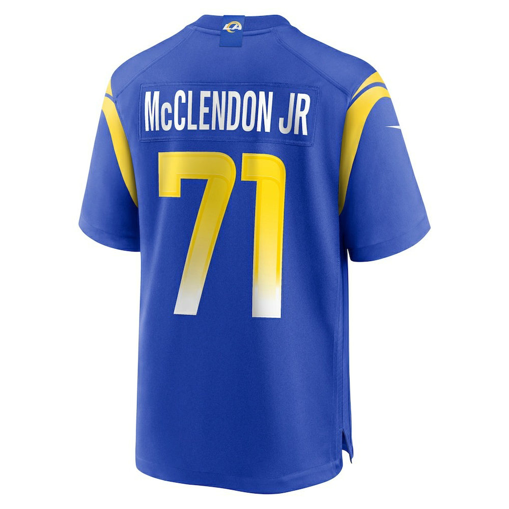 Warren McClendon Jr. Los Angeles Rams Team Game Jersey - Royal Jerseys