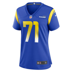 Warren McClendon Jr. Los Angeles Rams Women's Team Game Jersey - Royal Jerseys