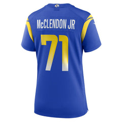 Warren McClendon Jr. Los Angeles Rams Women's Team Game Jersey - Royal Jerseys
