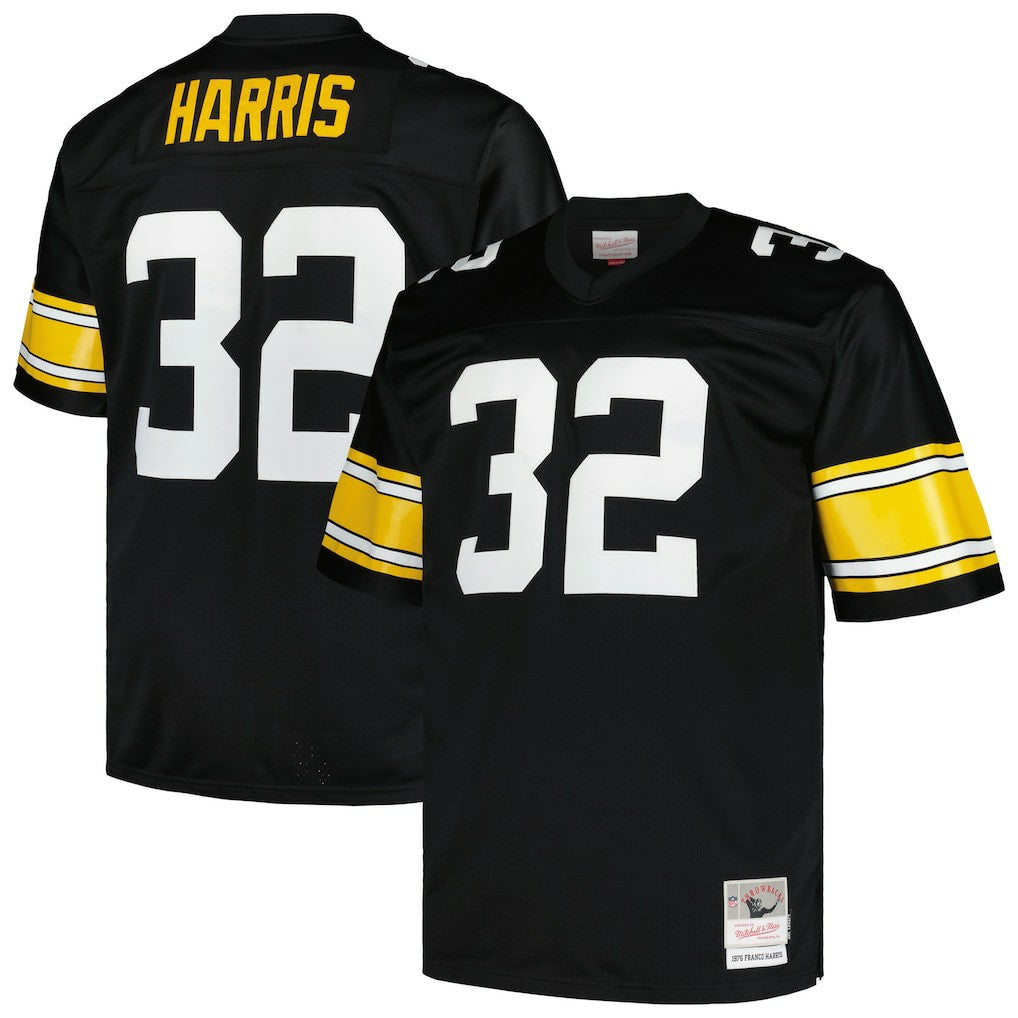 Franco Harris Pittsburgh Steelers Big & Tall 1976 Legacy Retired Player Jersey - Black Jerseys