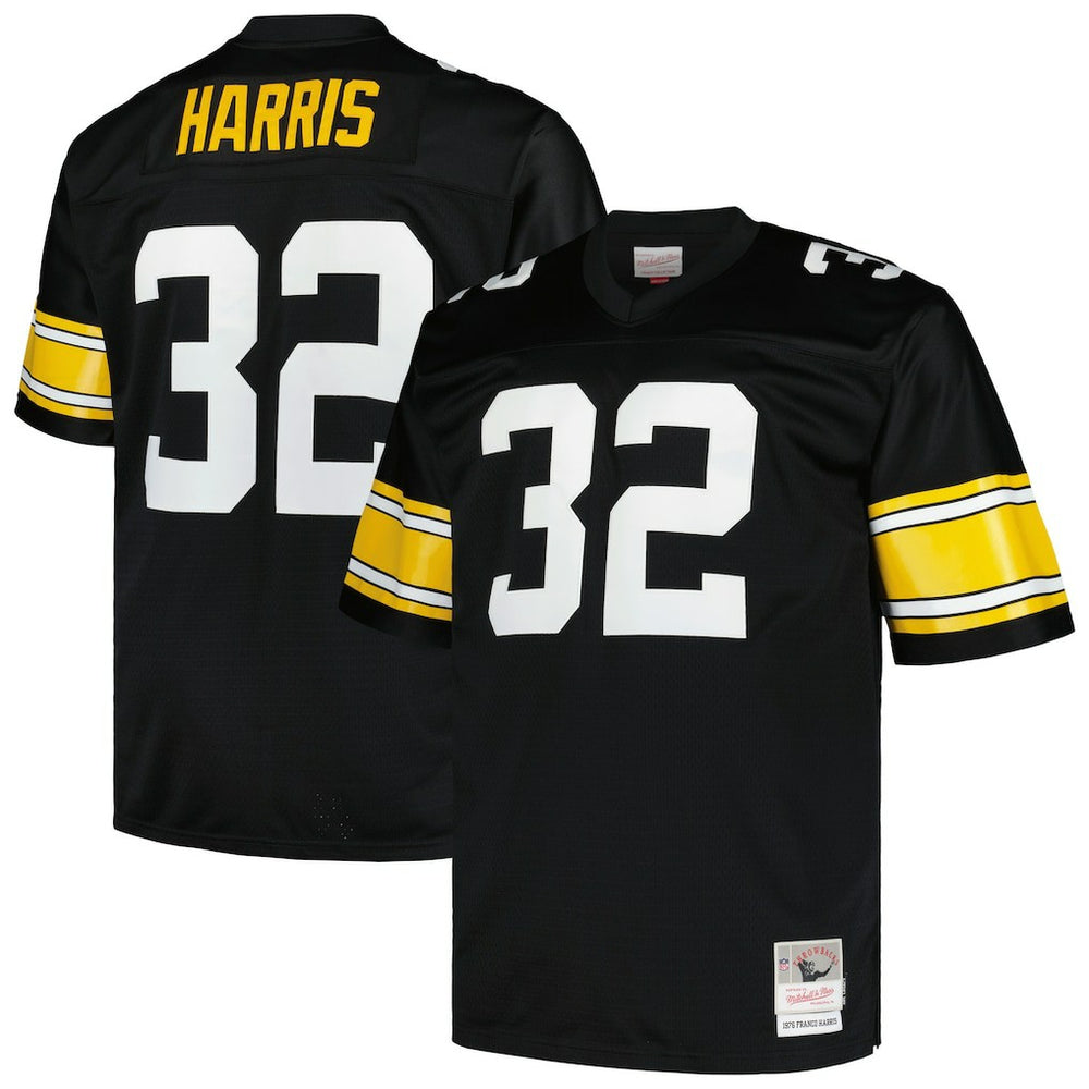 Franco Harris Pittsburgh Steelers Big & Tall 1976 Legacy Retired Player Jersey - Black Jerseys