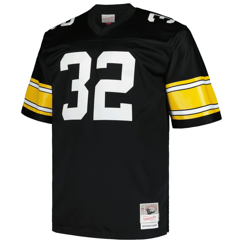 Franco Harris Pittsburgh Steelers Big & Tall 1976 Legacy Retired Player Jersey - Black Jerseys