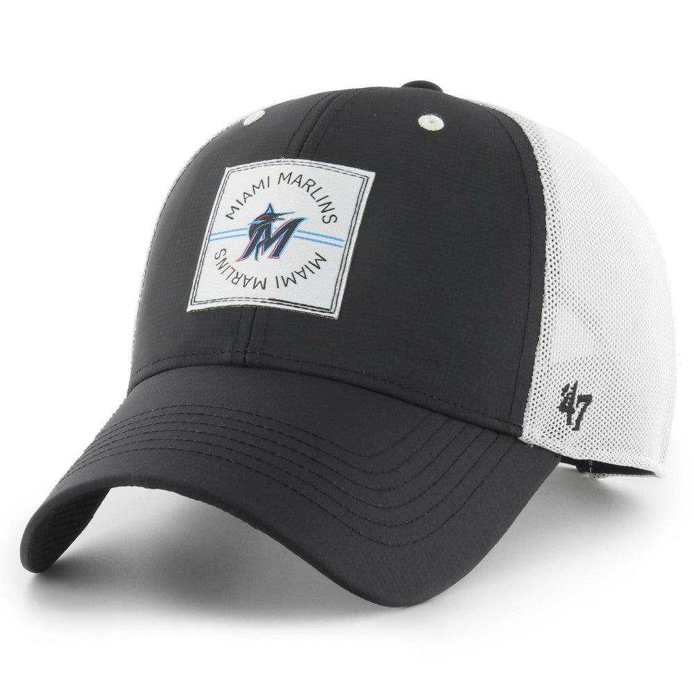 Miami Marlins '47 Disburse MVP Trucker Adjustable Hat - Black Hats