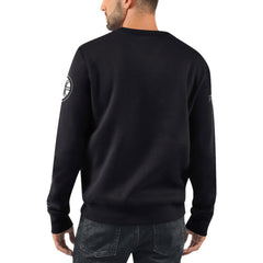 Boston Bruins Starter x NHL Black Ice Cross Check Pullover Sweatshirt - Black | US 200278774