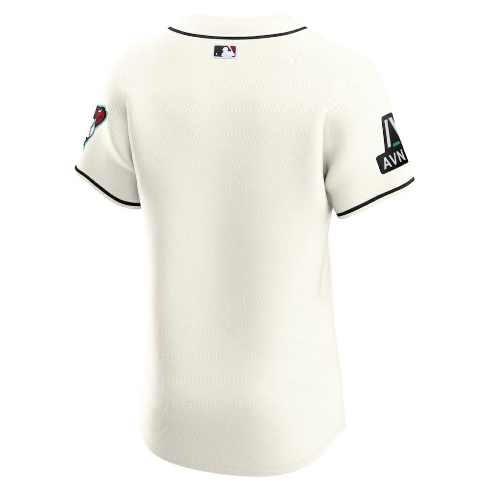 Arizona Diamondbacks Nike Home Elite Patch Jersey - White Jerseys
