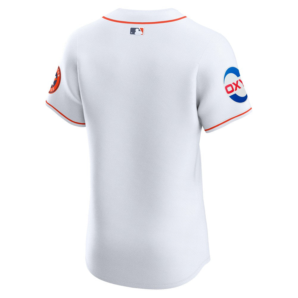 Houston Astros Nike Home Elite Patch Jersey - White Jerseys